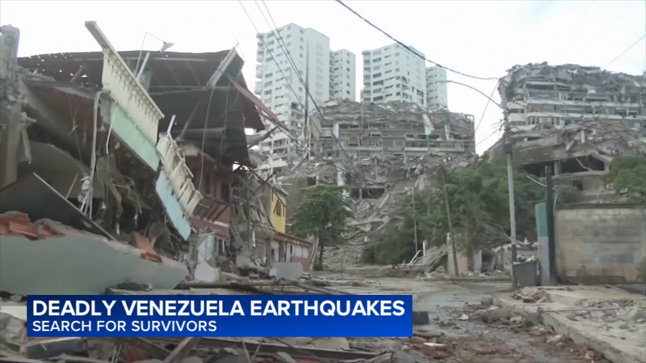 Venezuelans search rubble for survivors after 2 strong earthquakes kill at least 235