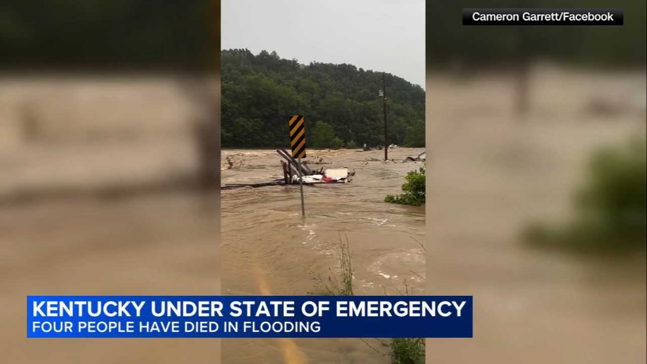 4 dead amid flooding caused by heavy rains in Kentucky, governor says