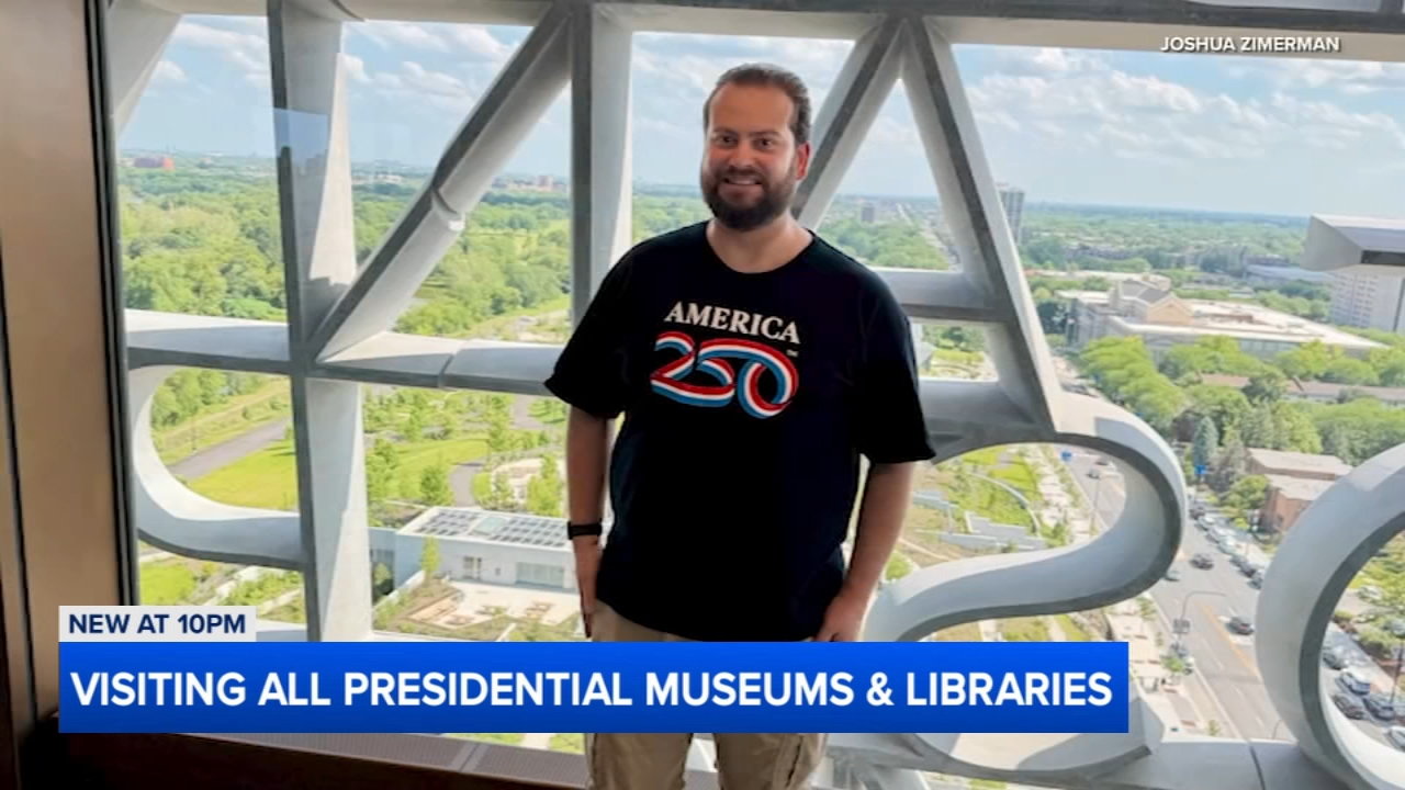 Man completes journey to all 14 presidential museums at Obama Presidential Center in Chicago