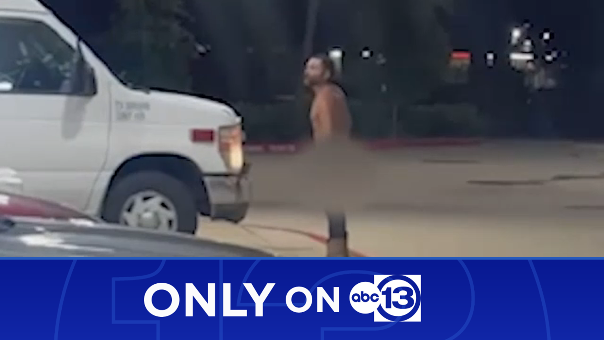 Only on 13: Shirtless man carjacks ambulance on 4th of July in west Harris County, video shows